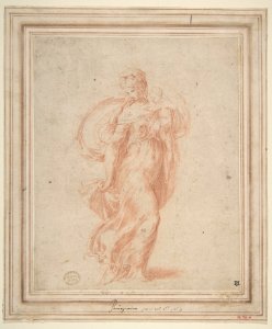 The Virgin Walking to the Right Carrying the Christ Child MET DP810970