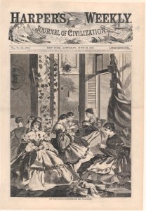 The War – Making Havelocks for the Volunteers (Harper's Weekly, Vol. V) MET DP875217