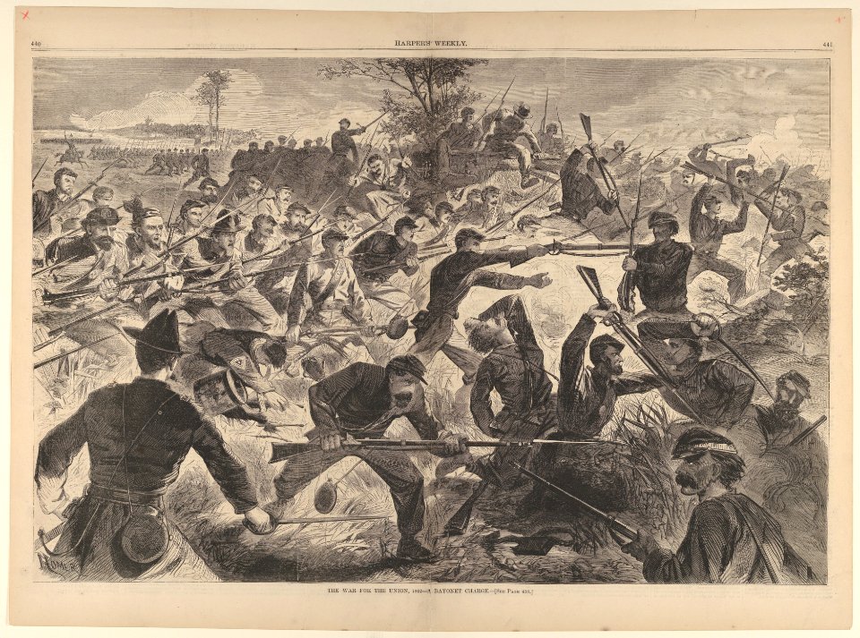 The War for the Union, 1862 – A Bayonet Charge (Harper's Weekly, Vol. VII) MET DP831351