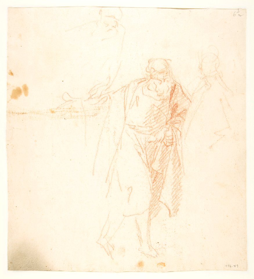 The Visitation of Our Lady (Luke 1-39-56)(recto); Zachariah (verso) MET DP812230