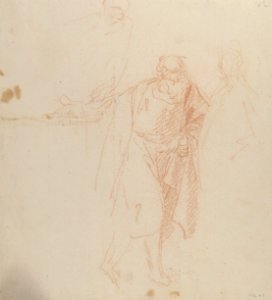 The Visitation of Our Lady (Luke 1-39-56)(recto); Zachariah (verso) MET 1986.49 VERSO