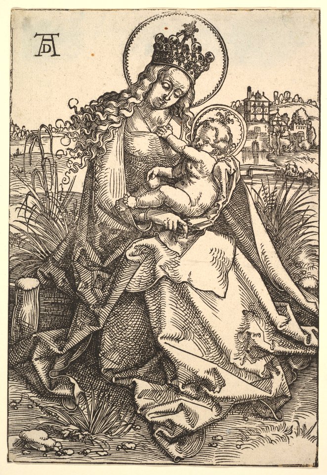 The Virgin on the Grassy Bank MET DP826525