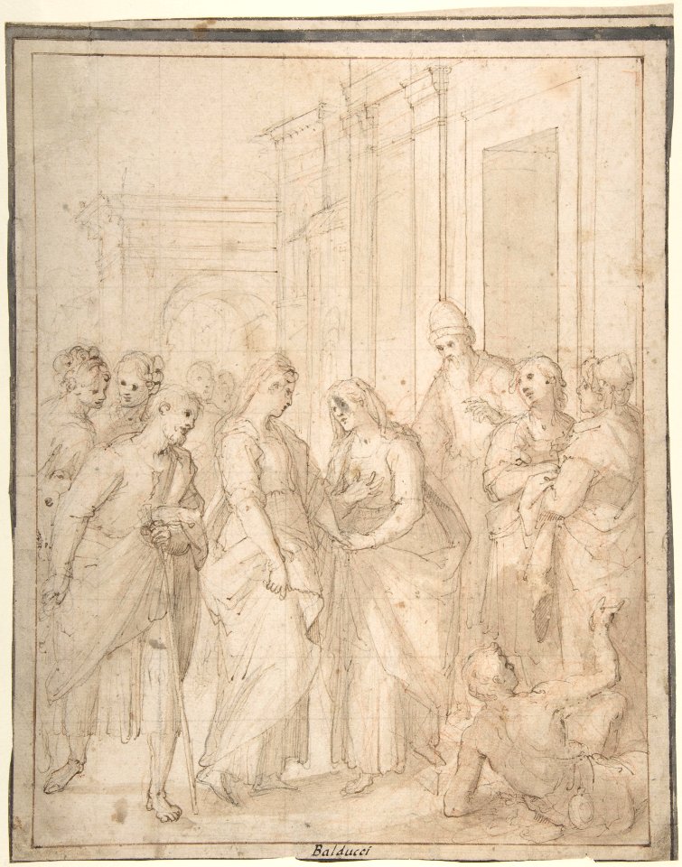 The Visitation of the Virgin to Saint Elizabeth MET DP807813