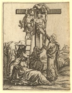 The Virgin of Sorrows- The Descent from the Cross; one of nine surrounding compartments from the Virgin of Sorrows, now separated MET DP821361