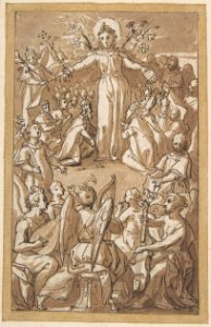 The Virgin Surrounded by Angels and Representatives of Secular and Ecclesiastical Authorities MET DP801392