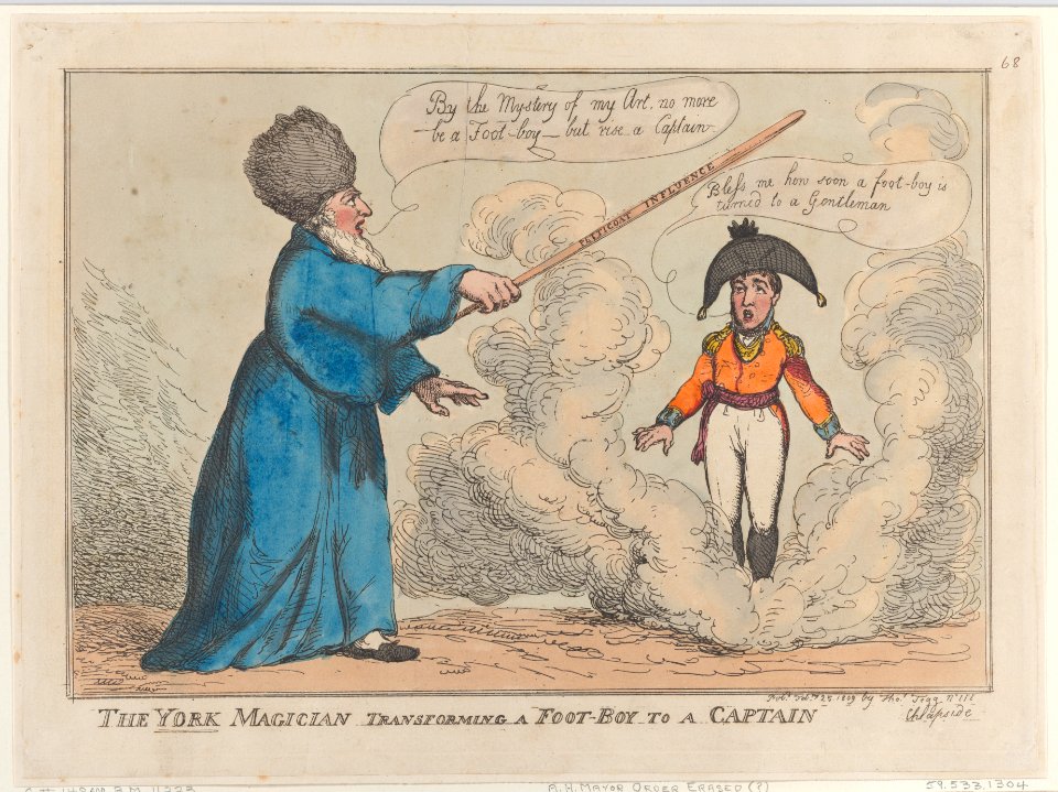 The York Magician Transforming a Foot-Boy to a Captain Met DP884763