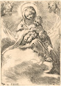 The Virgin seated on a cloud MET DP102201