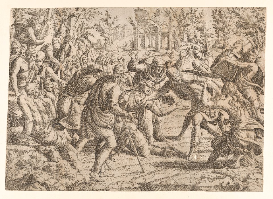 The Treacherous Sinon Brought into the Trojan's Camp by the Shepherds MET DP856879
