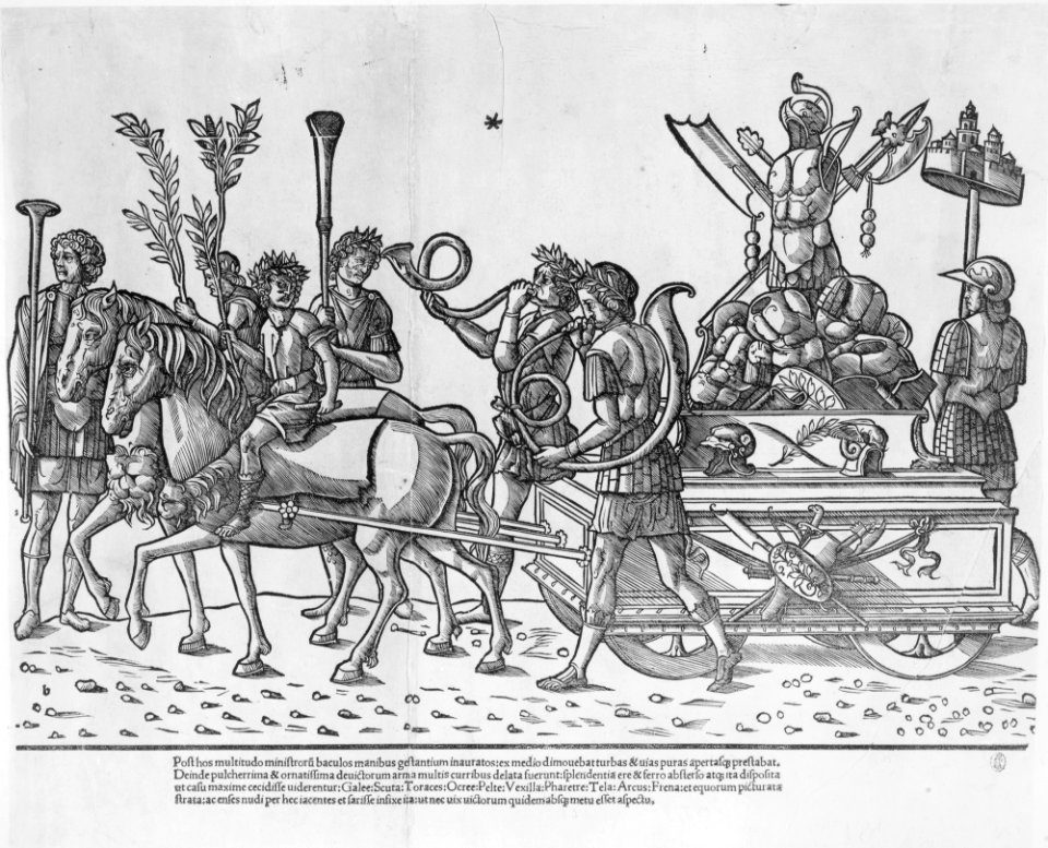 The Triumph of Caesar- Chariot with Trophy of Armor MET MM55252