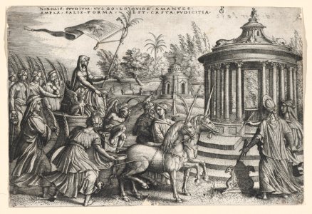 The Triumph of Chastity on Love, from the Triumphs of Petrarch MET DP867553