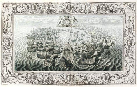 The Tapestry Hangings of the House of Lords Representing the Several Engagements Between the English and Spanish Fleets... MET DP148576