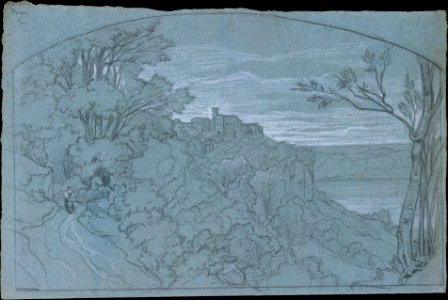 The Town and Lake of Nemi MET DT8458