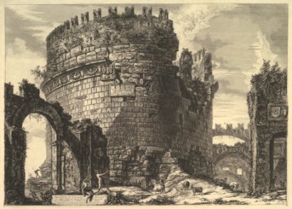 The tomb of Caecilia Metella, from Vedute di Roma (Roman Views) MET DP828230