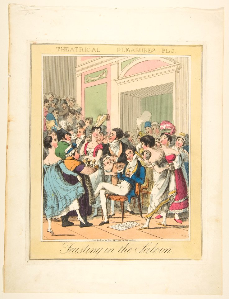 Theatrical Pleasures, Plate 5- Feasting in the Saloon MET DP818377