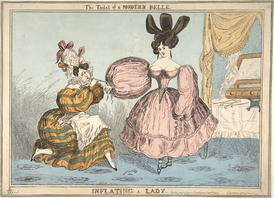 The Toilet of a Modern Belle- Inflating a Lady MET DP808238