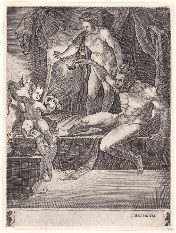 The Young Hercules in His Cradle Met DP888654
