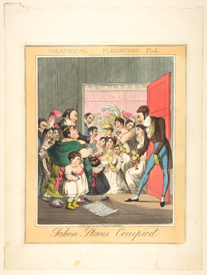 Theatrical Pleasures, Plate 4- Taken Places Occupied MET DP818382