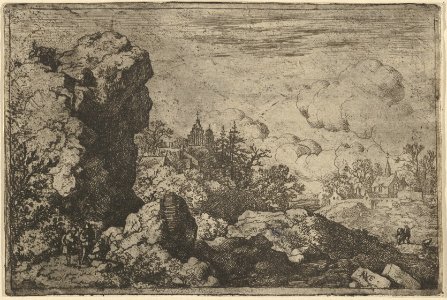 The Three Travellers at the Foot of High Rock MET DP837607