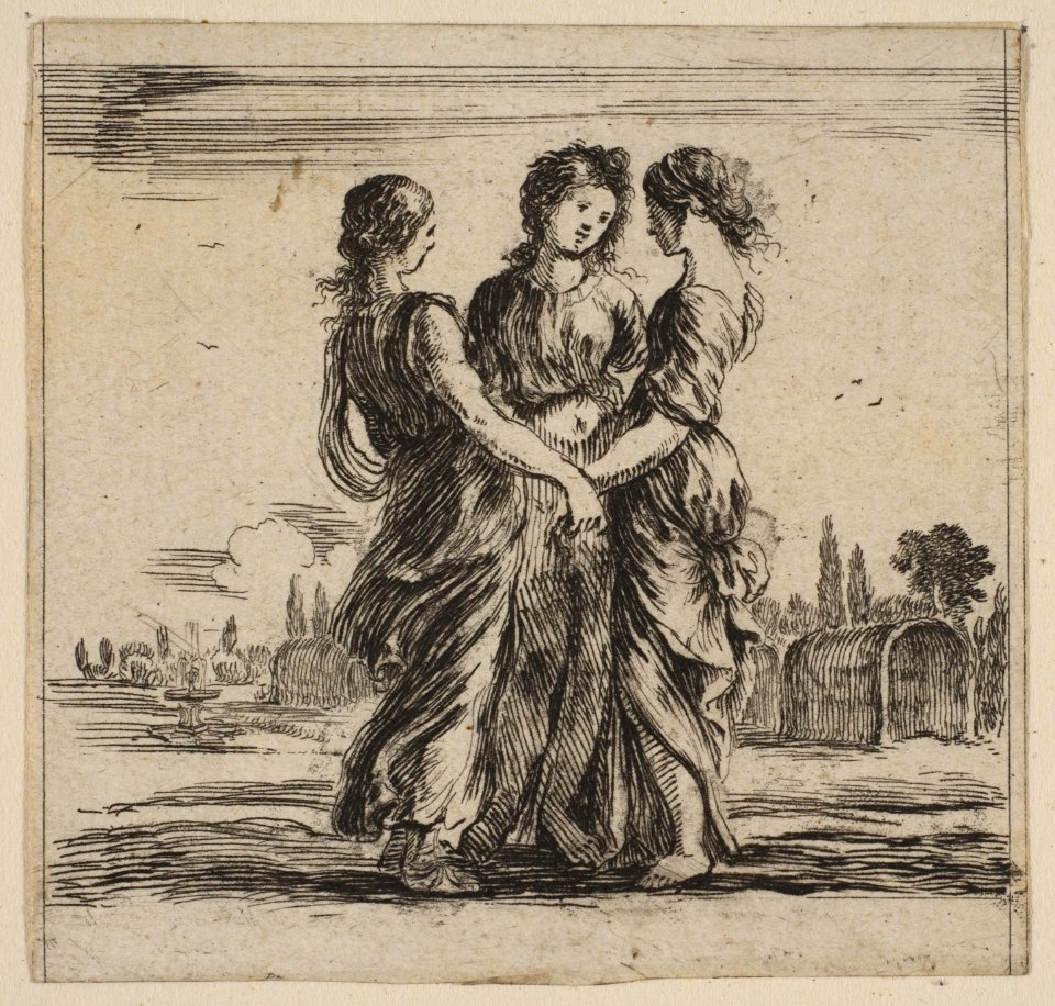 The three graces, from 'Game of Mythology' (Jeu de la Mythologie) MET DP817649