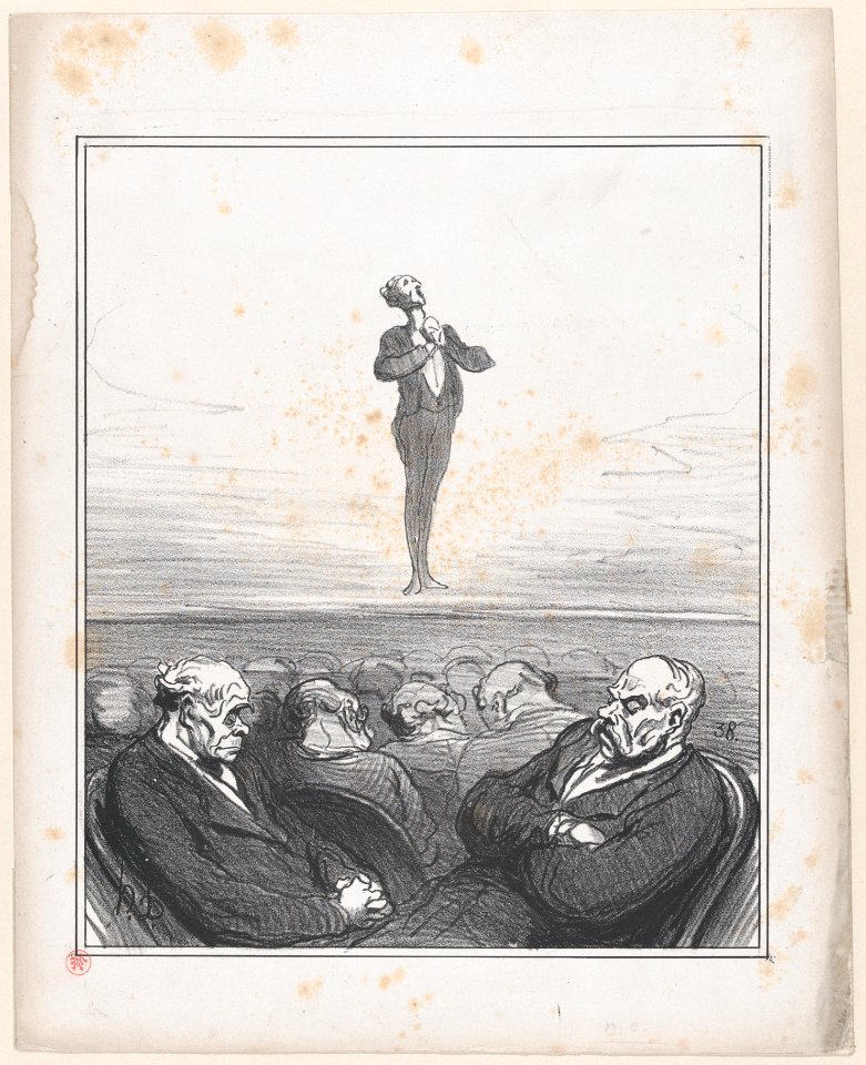 The competition at the conservatory- At the 79th audition of "Oh, what a pleasure to be a soldier!", from 'News of the day,' published in Le Charivari, August 1, 1870 MET DP877813
