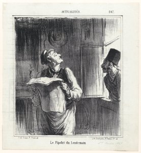 The concierge the day after, from 'News of the day,' published in Le Charivari, January 1, 1867 MET DP877613