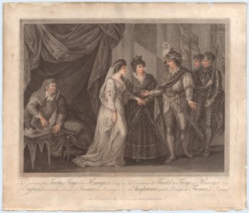 The Conclusion of the Treaty of Troye, Where Henry the V, King of England, Receives the Princess of France in Marriage MET DP860138