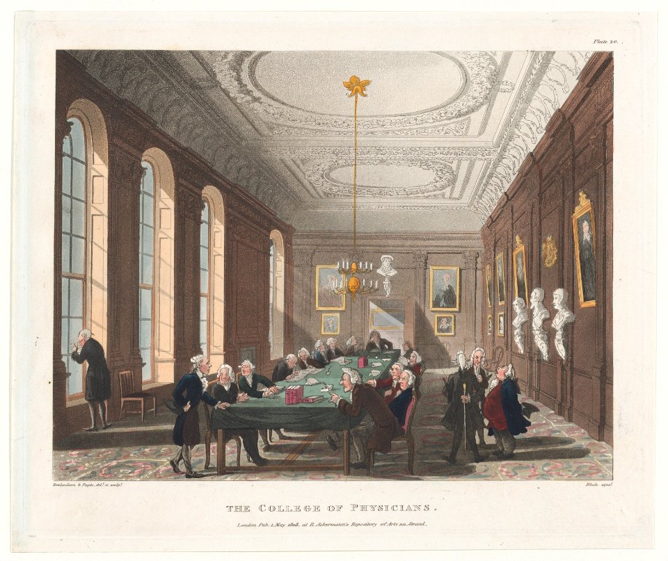 The College of Physicians (Microcosm of London, plate 20) MET DP873995