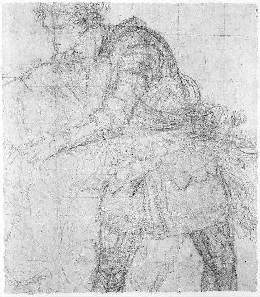 The Clemency of Augustus (Corneille, Cinna, V, 3) (recto); Knight Restraining a Female Figure (verso) MET 238186