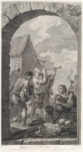 The Chapel of the Enfants-Trouvés in Paris- Groupe des bergers- joueurs de trompes et de musette MET DP876571