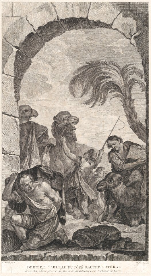 The Chapel of the Enfants-Trouvés in Paris- La Suite des rois mages- chameliers et porteurs de présents MET DP876581