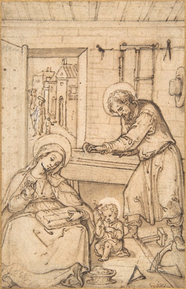 The Childhood of Christ, in the carpenter's shop MET DP801114
