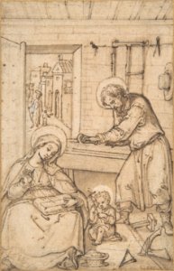 The Childhood of Christ, in the carpenter's shop MET DP801114