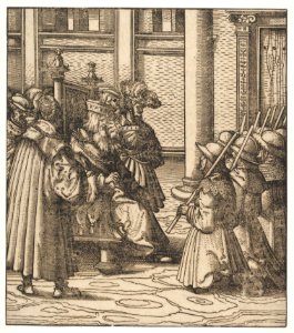 The Brown and White Party Asking Mercy from the Old White King, from Der Weisskunig MET DP834060