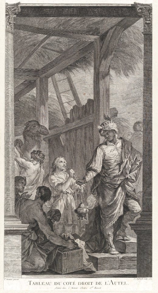 The Chapel of the Enfants-Trouvés in Paris- Le Roi mage Balthazar et sa suite MET DP876579