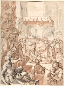 The Body of Saint Catherine of Siena carried in Procession, after Francesco Vanni MET DP807794