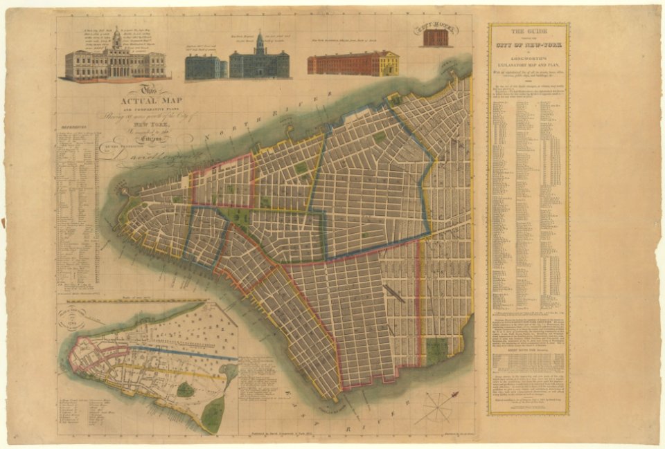 The City of New York- Longworth's Explanatory Map and Plan MET DP216131