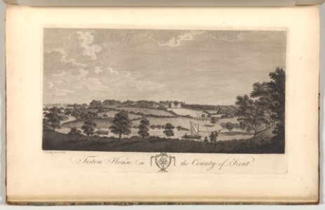 Teston House in the County of Kent, from Edward Hasted's, The History and Topographical Survey of the County of Kent, vols. 1-3 MET DP-12696-057