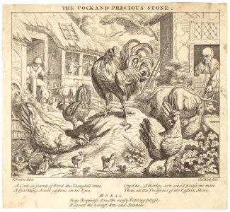 The Cock and the Precious Stone, from Aesop's Fables MET DP154223