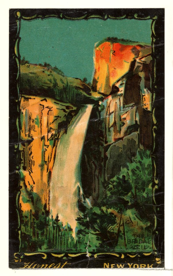 The Bridal Veil, from the Transparencies series (N137) issued by W. Duke, Sons & Co. to promote Honest Long Cut Tobacco MET DP865657
