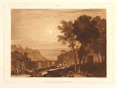 The Bridge and Goats (Liber Studiorum, part IX, plate 43) MET DP821478