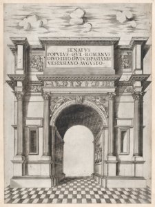 The Arch of Titus Speculum Romanae Magnificentiae) MET DP870482
