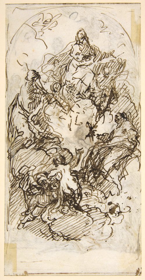 The Apotheosis of Saint Mark (recto and verso) MET DP811374