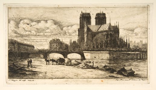 The Apse of Nôtre-Dame, Paris MET DP813396