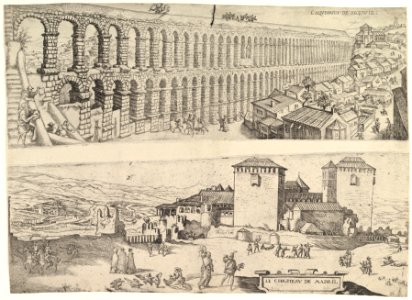 The Aqueduct at Segovia and The Castle of Madrid MET DP822096