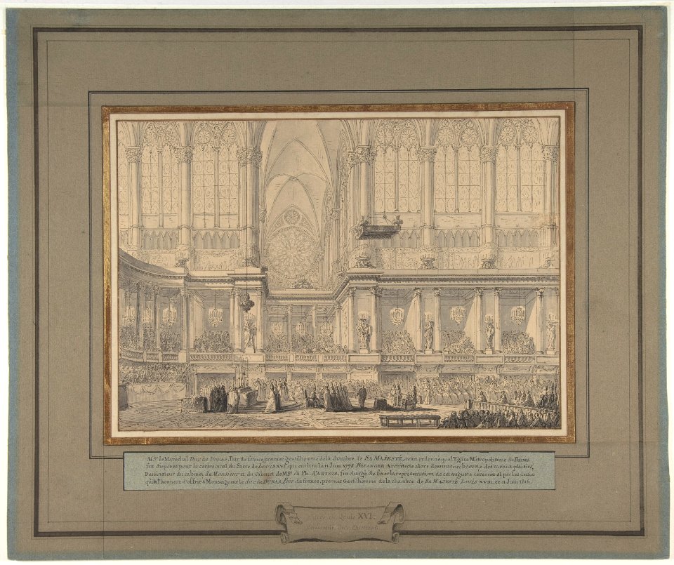 The Anointing of Louis XVI at His Coronation in Reims Cathedral, June 11, 1775 MET DP809525