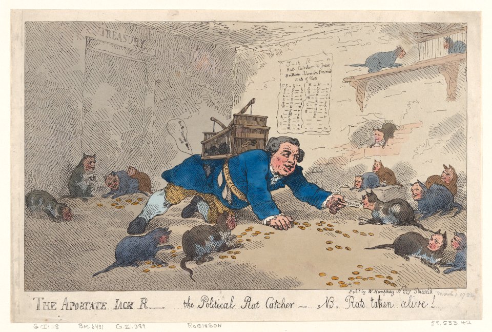 The Apostate Jack Robinson, The Political Rat Catcher–N.B. Rats Taken Alive! MET DP871749