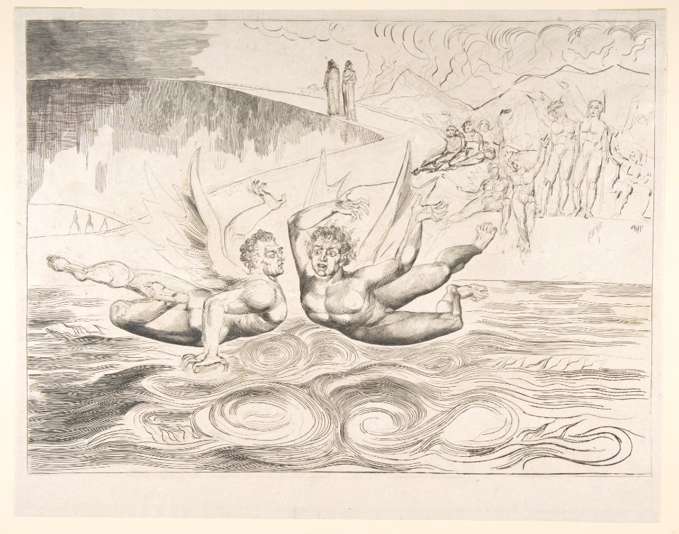 The Circle of Corrupt Officials- The Devils Mauling Each Other, from Dante's Inferno, Canto XXII MET DP816842
