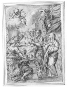 The Circumcision, Study for an Engraving MET 173462