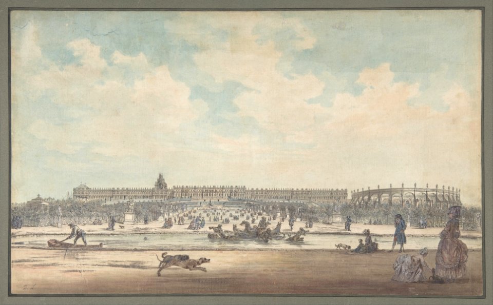 The Château de Versailles Seen from the Gardens MET DP807393
