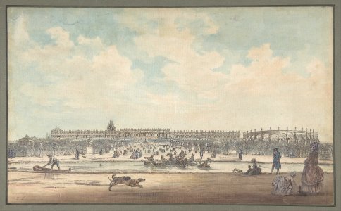 The Château de Versailles Seen from the Gardens MET DP807393